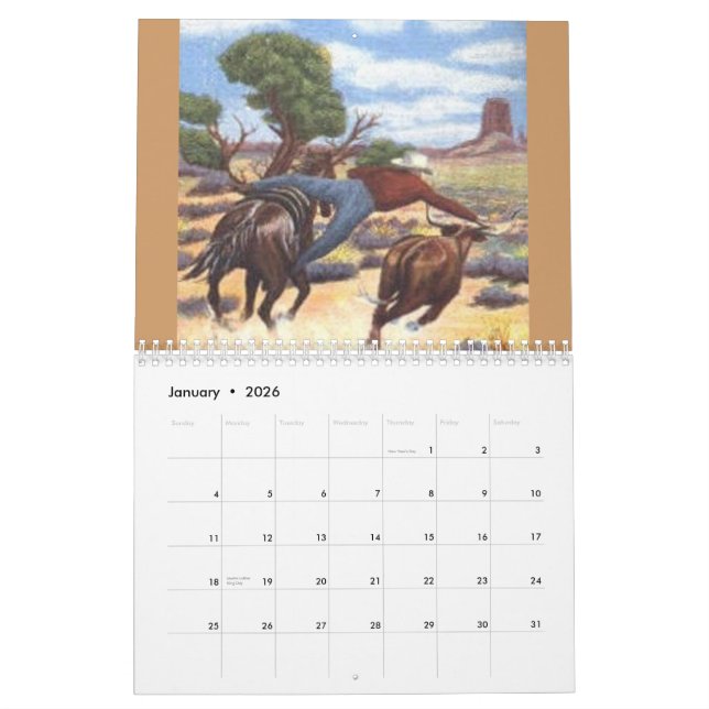 Art of the Wild West Calendar (Jan 2026)