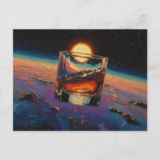 Art of Whiskey: In Space (Painting No. 3) Postcard