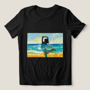 Art of Yoga (#2) oil painting Tri-Blend Shirt