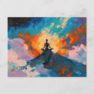 Art of Yoga (#4) oil painting Postcard