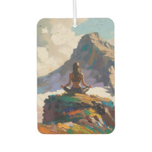 Art of Yoga: Balanced Beauty (Oil Painting No. 4) Car Air Freshener