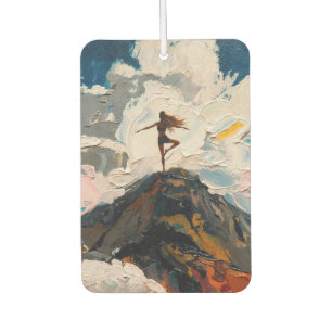 Art of Yoga: Balanced Beauty (Oil Painting No. 6) Car Air Freshener