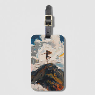 Art of Yoga: Balanced Beauty (Oil Painting No. 6) Luggage Tag