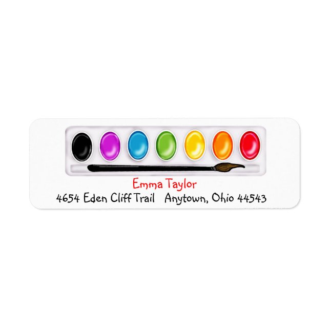 Art paint ing Return Address Labels (Front)