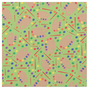 Art Paint Palette Artist Cute Kids Fabric