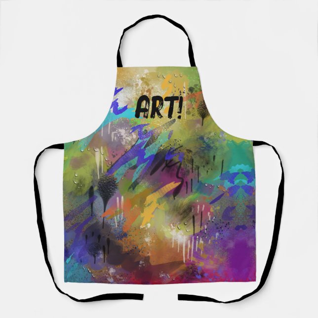 ART! painted pre-messied up  Apron (Front)