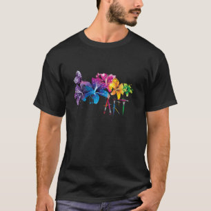 Art Painter Artist Flower Teacher Artsy Gifts Men T-Shirt