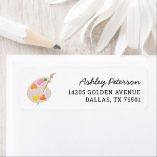 Art Painting Birthday Party Return Address