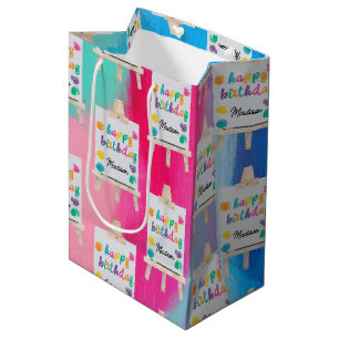 Art Painting Craft Artist Paint Birthday Theme Medium Gift Bag