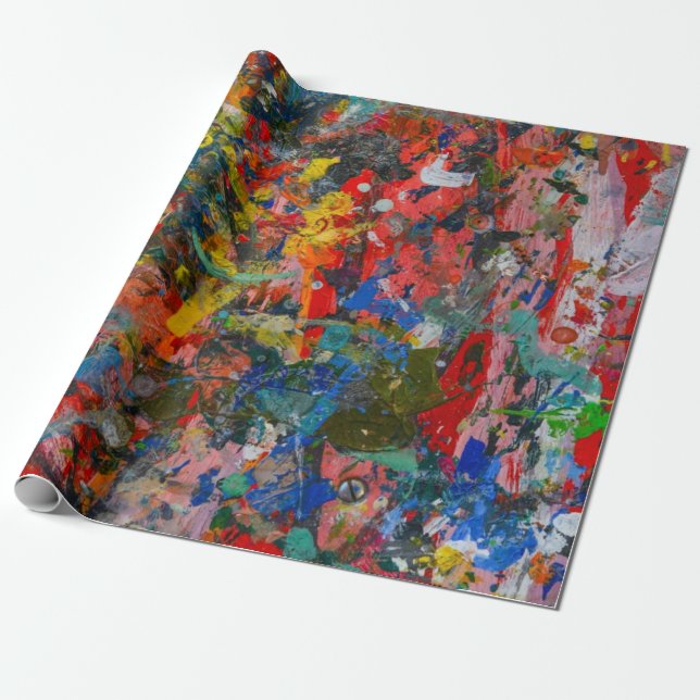 Art painting design  pattern Wrapping Paper (Unrolled)