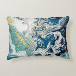 Art, painting- Natural gray color: metallic, silve Decorative Cushion
