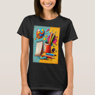 Art Painting Pop Painter Mom 3 T-Shirt