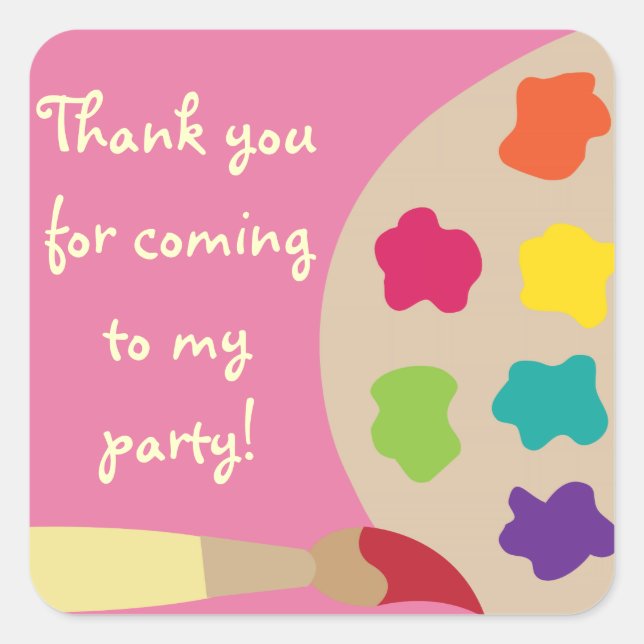 Art Palette Stickers - Pink (Front)