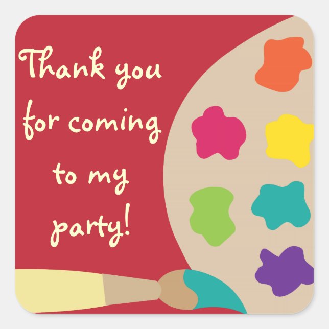 Art Palette Stickers - Red (Front)