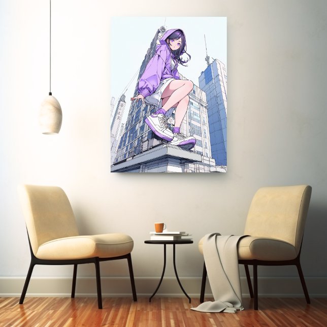 Art Panel Art Panel|Purple JK Purple Sushi Daughte Canvas Print (Creator Uploaded)