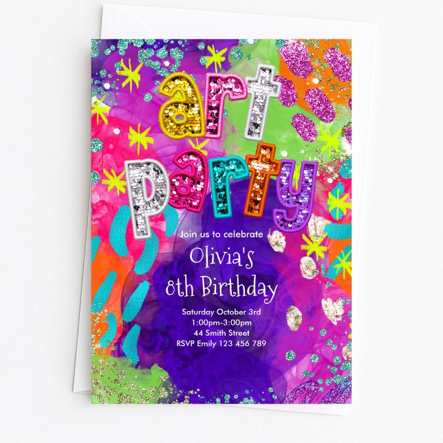 Art Party Birthday Invitation (Creator Uploaded)