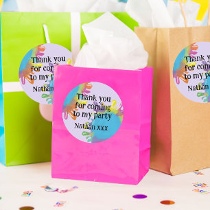 Art party kids Favour packaging Classic Round Sticker