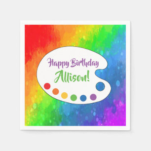 Art Party   Paint Party Custom Napkin