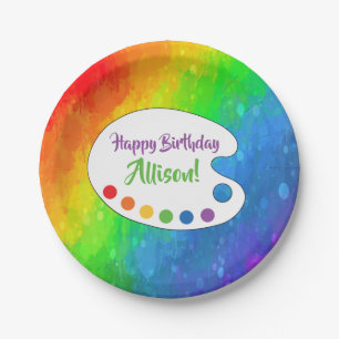 Art Party   Paint Party Paper Plate