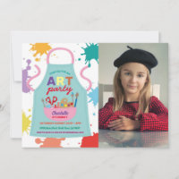 Art Party Painting Drawing Paint Crafts Apron