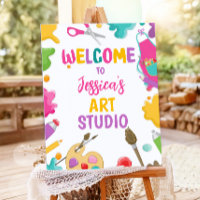 Art Party Studio Craft Paint Artist Girl Birthday