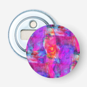Art pink, blue, red texture background bottle opener