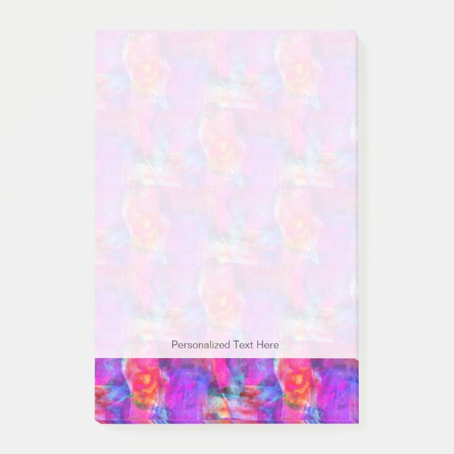 Art pink, blue, red texture background post-it notes (Front)