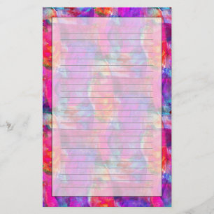 Art pink, blue, red texture background stationery