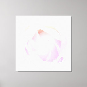 ** Art Pink Peach Rose Floral AR8 Stretched Canvas Print