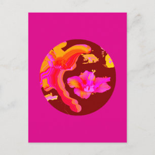 Art Play Hybiscus 1 The MUSEUM Zazzle Gifts Postcard