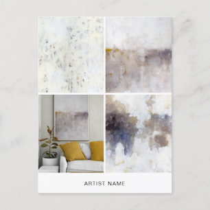 Art Postcard 4 Image Grid Template