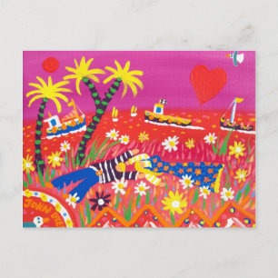 Art Postcard: Cornish Sweethearts. Valentine's Holiday Postcard