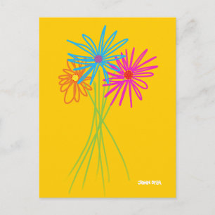 Art Postcard: Flower Bunch Postcard
