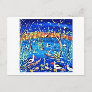 Art Postcard: Pelican Roost, Banrock Station Postcard