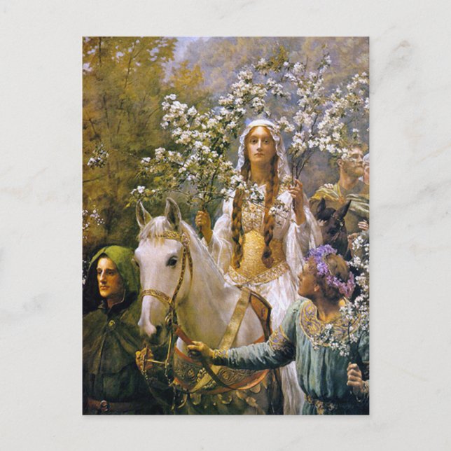 Art Postcard:   Queen Guinevere Postcard (Front)