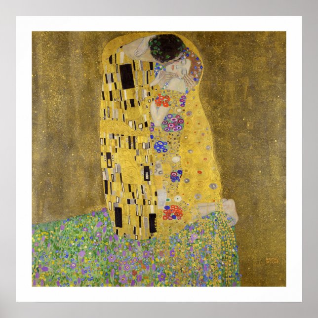 ART POSTER : GUSTAV KLIMT : THE KISS, 1907-08 (Front)