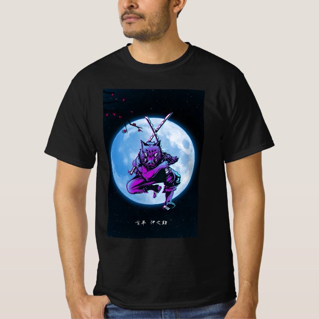 " Art Poster Inosuke under the moon" T-Shirt (Front)