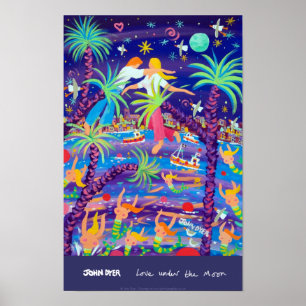 Art Poster: Love under the Moon Poster