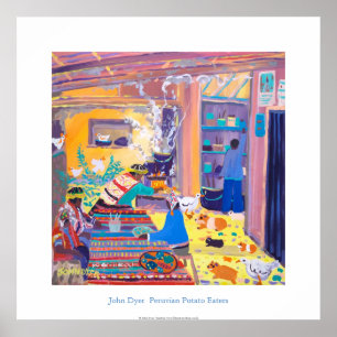Art Poster: Peruvian Kitchen. Potato Poster