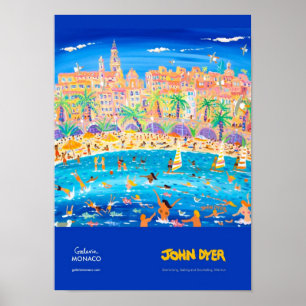 Art Poster: Swimming, Sailing & Snorkeling, Menton Poster