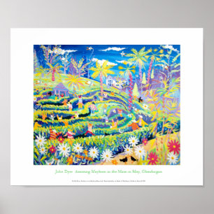 Art Poster: The Maze at Glendurgan by John Dyer Poster
