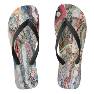 Art print flip flops. jandals