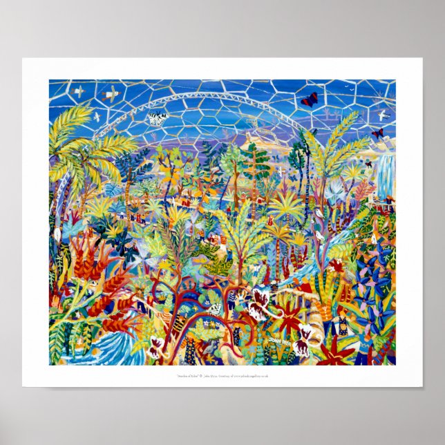 Art Print: Garden of Eden, The Eden project Poster (Front)
