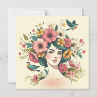 Art Print Magnet Card Birds Song In Summer