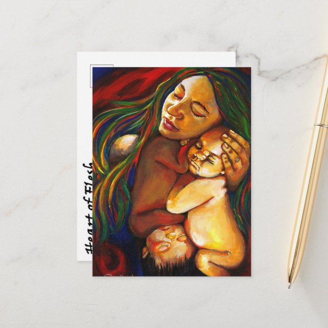 Art Print Postcard - Rebekah (Front/Back In Situ)