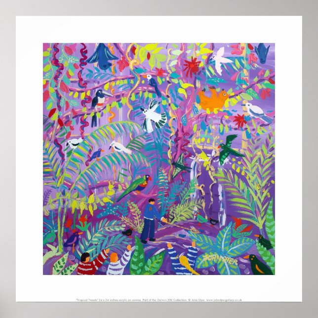 Art Print: Tropical Tweets Poster (Front)