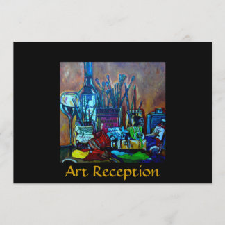 Art reception/show invitation