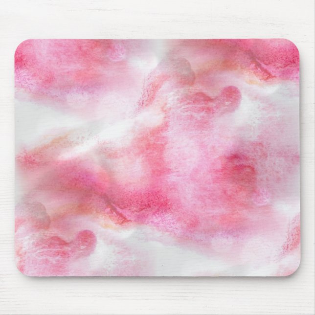 art red avant-garde background hand paint mouse pad (Front)