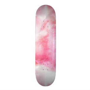 art red avant-garde background hand paint skateboard