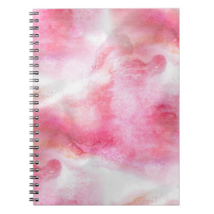art red avant-garde background hand paint spiral notebook